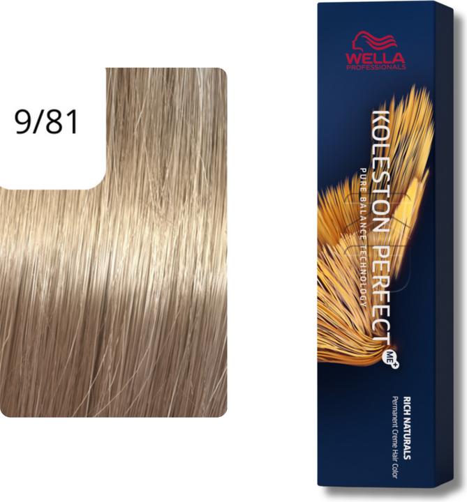 Actual product image Wella Koleston Rich Naturals (9/81 light blond perl-ash)