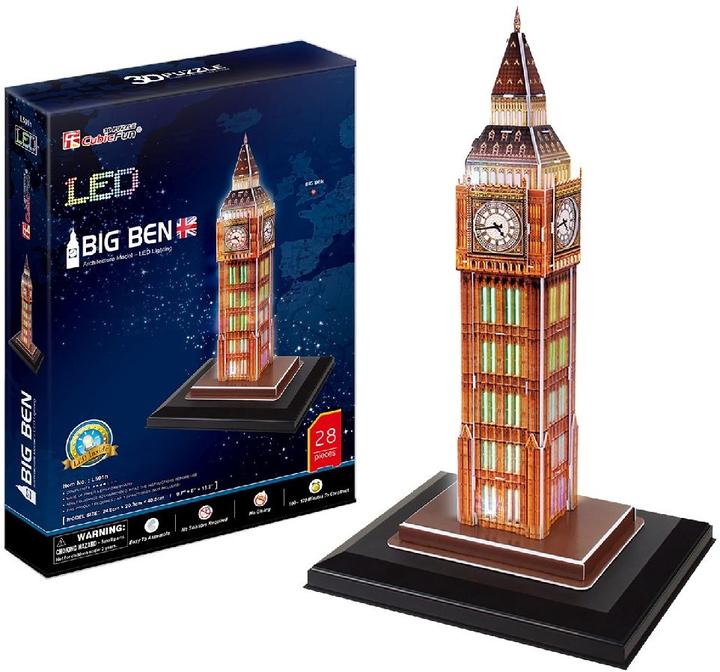 Actual product image Cubicfun Puzzle 3D Big Ben (wersja nocna) (32 pieces)