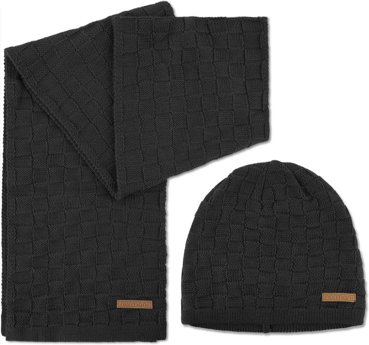 Produktbild Normani Winterset aus Merinowolle Schal und Mütze Muster Yuma - 9571 (One Size)