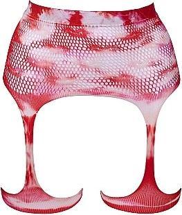 Productafbeelding Le Désir Tie Dye Kiss Kousenband & Oogverblindende Diep-V Cleavage Sticker - O/S (Eén maat voor iedereen)