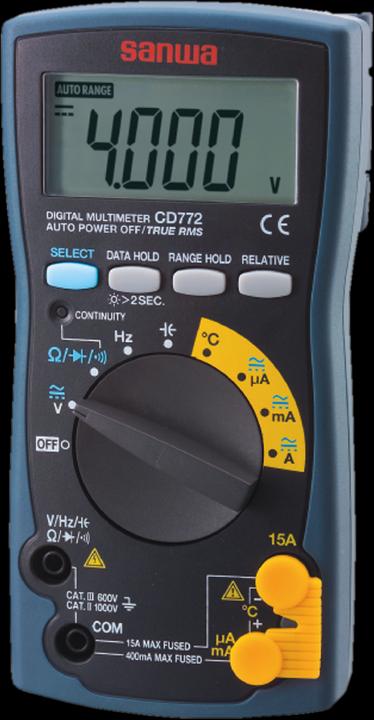 Immagine prodotto Sanwa Multimeter CD772 (CAT II, CAT III)