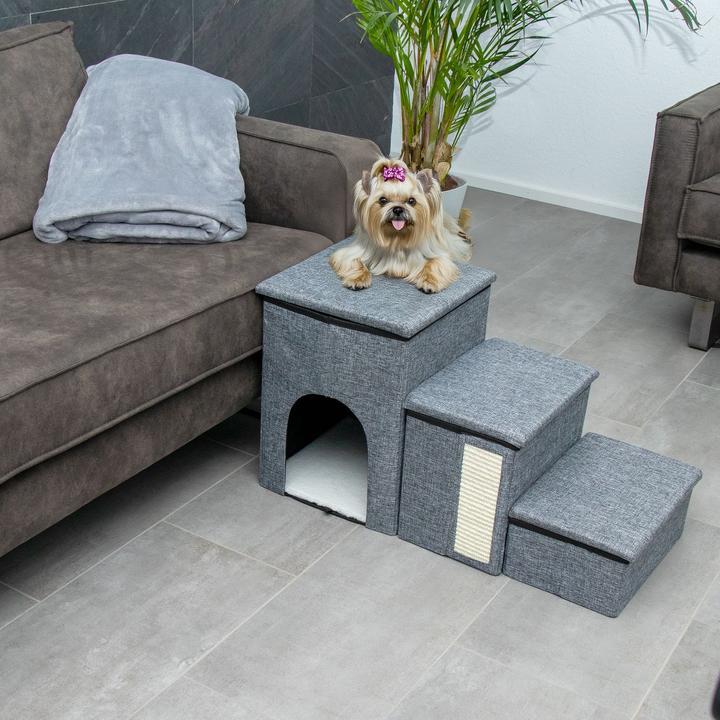Immagine prodotto Intirilife Faltbare Hundetreppe mit Stauraum (Cane, Gatto, Pieghevole)