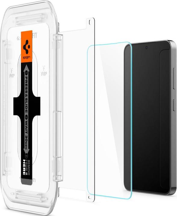 Actual product image Spigen Glas.TR Sam S24 S921 "EZ FIT" 2szt. szkło hartowane AGL07440 (2 Piece, Samsung Galaxy S24, Samsung Galaxy S25)