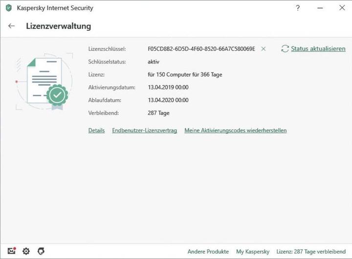 Immagine prodotto Kaspersky Internet Security + Android Security 2020 (1 Utente, 12 mesi)