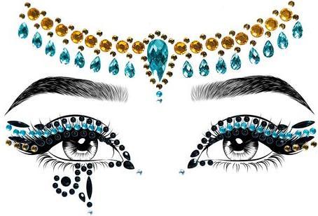 Actual product image Leg Avenue Face Jewels - Cleopatra