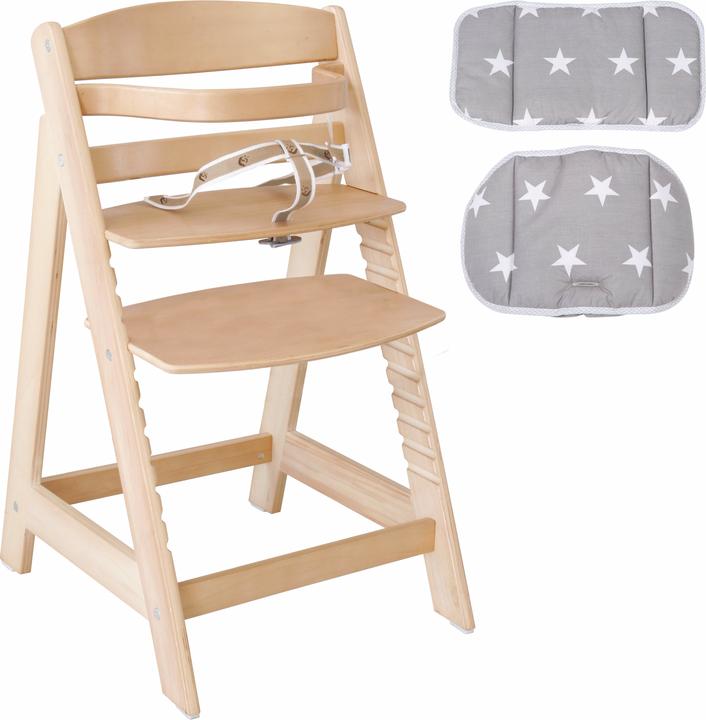 Image du produit Roba Chaise haute d'escalier avec réducteur de siège Little Stars (Chaise haute)