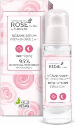 Actual product image Floslek Rose For Skin Anti Aging Rose Vitamin Serum 3In1 30Ml (30 ml)