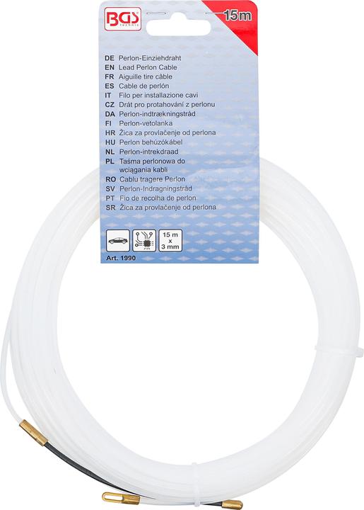 Image du produit BGS Aiguille tire câble 15 m x 3 mm (Garniture de porte)