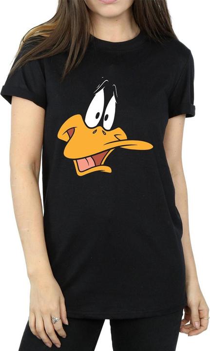 Immagine prodotto Looney Tunes Daffy Duck Face Maglietta Ampia Donna (XL)