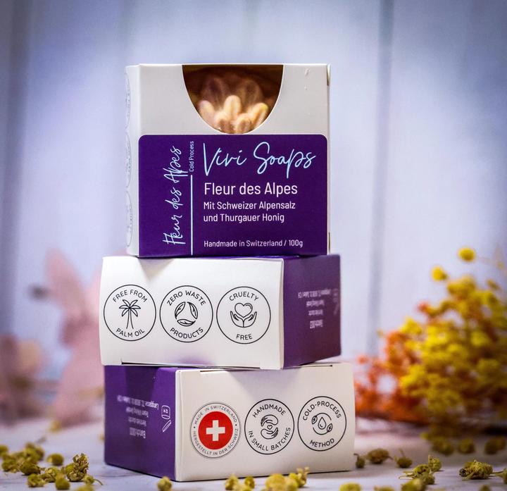 Actual product image Vivi Soaps Fleur des Alpes - Salzseife (Hard soap)