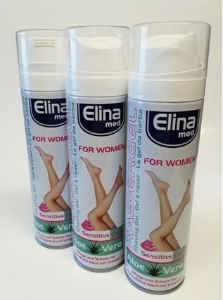 Produktbild Elina med Woman Rasiergel für Frauen 200ml Aloe Vera Sensitive (Rasiergel)