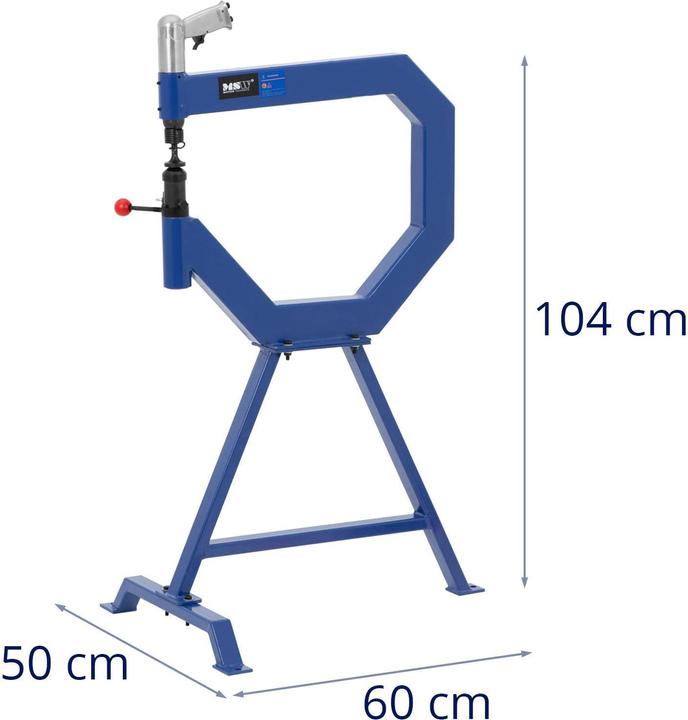 Actual product image MSW Pneumatic Planishing Hammer with Base - 6.9 bar - 1350 blows/min (20800 g)