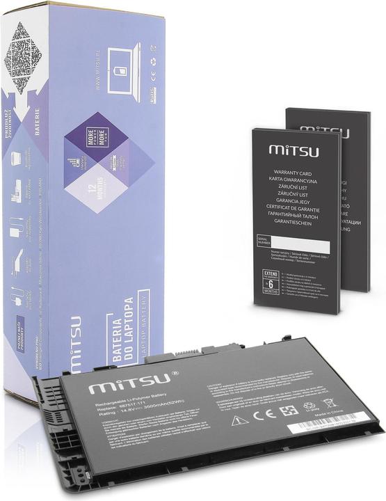 Produktbild Mitsu BATTERY BC/HP-9470M (HP 3200 MAH 47 WH) - Batterie (4 Zellen, 3500 mAh)