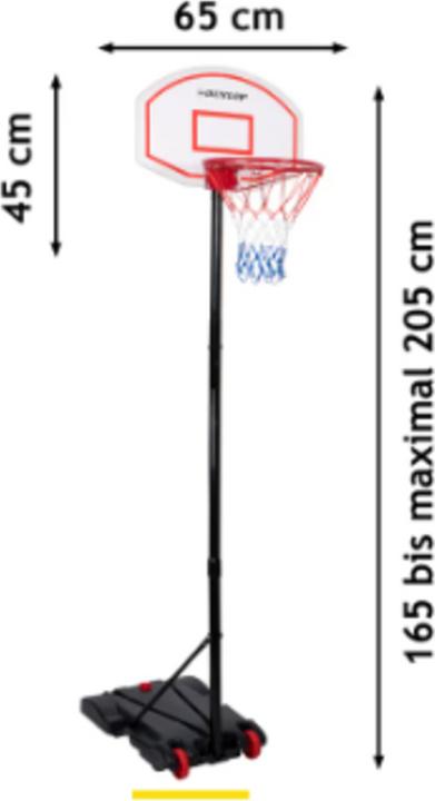 Immagine prodotto Dunlop Canestro con supporto, 165-205 cm