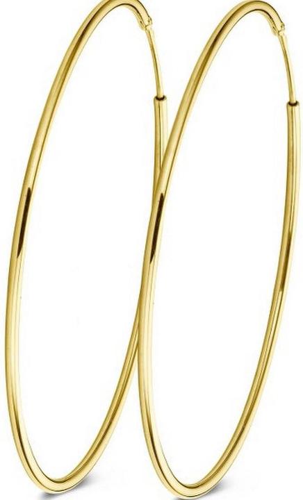 Actual product image Casa Jewelry Oorringen DMC XXL Gold Gilded earrings - 70 mm (925 Silver)