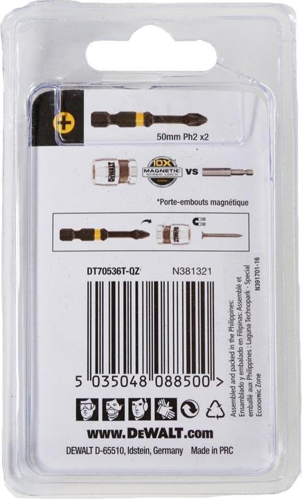 Actual product image DeWalt udarowe końcówki wkrętarskie torsion udarowa końc wkr (50 mm)