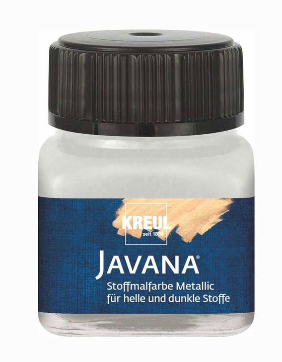 Produktbild Kreul Javana Stoffmalfarbe Metallic, 20 ml (Silber, 20 ml)