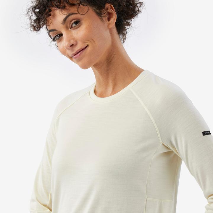 Produktbild Forclaz Merinoshirt Damen langarm - Merino Resist ungefärbt (S)