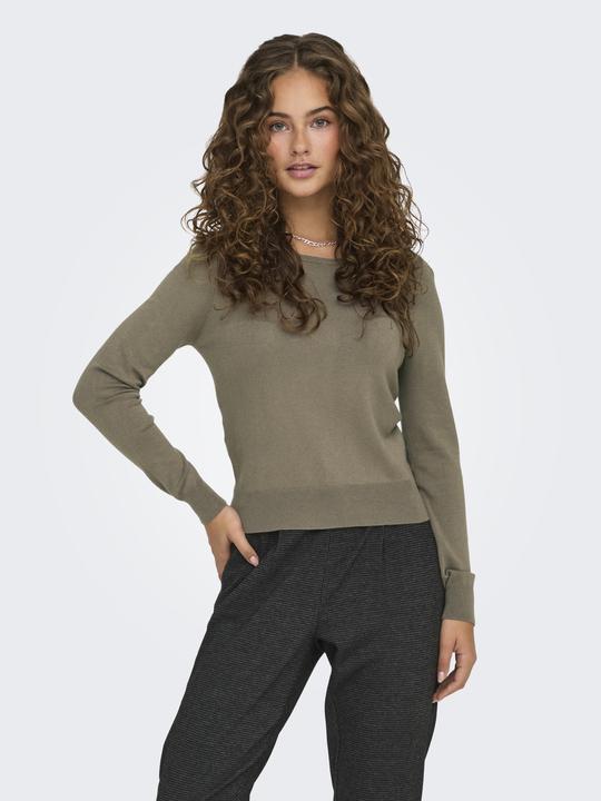 Produktbild Only Normal geschnitten Rundhals Gerippte Ärmelbündchen Pullover Strickpullover (XS)