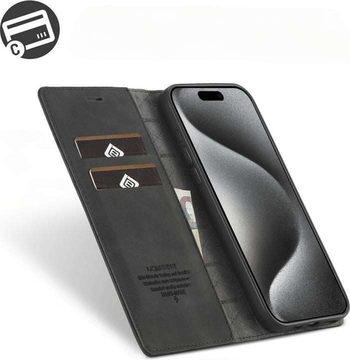 Produktbild LC.Imeeke iPhone 16 Pro - Flip Case Vintage (Apple iPhone 16 Pro)