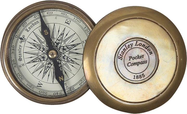 Compass Antiker Kompass im Lederetui