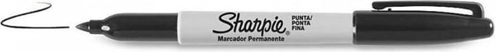 Actual product image Sharpie Feiner Permanentmarker (Black, 1 mm, 1 x)