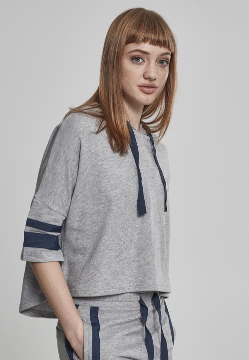 Produktbild Urban Classics Ladies Taped Short Sleeve Hoody (XS)