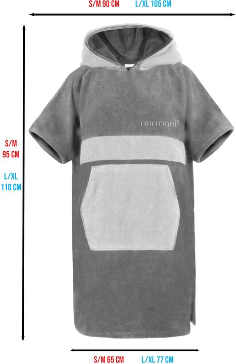Produktbild Normani Bademantel Surfer Poncho (L, XL, S/M)