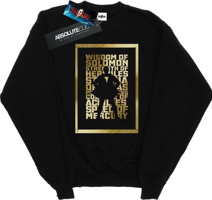 Produktbild Shazam Gold Text Sweatshirt Jungen (152, 158)