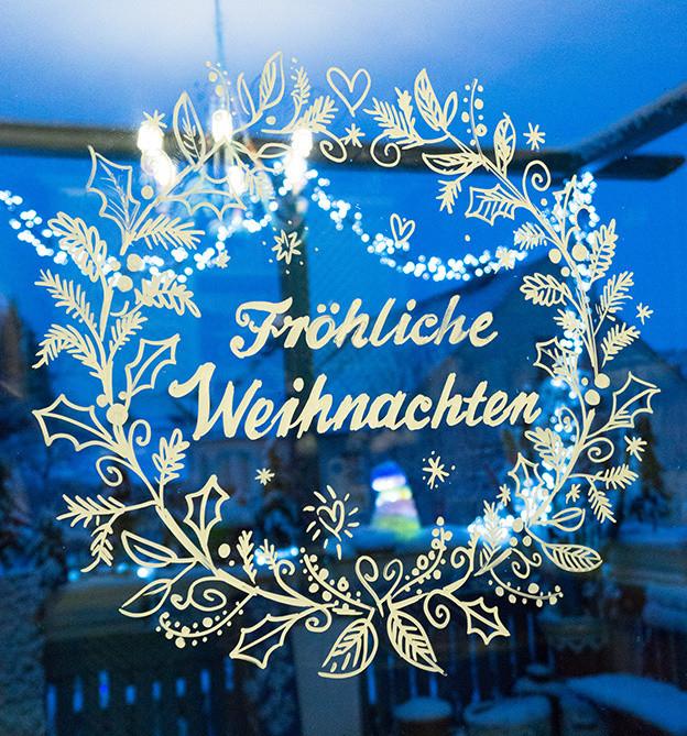 Produktbild Vorlagenmappe Fensterdeko mit dem Kreidemarker - Fröhliche Weihnachten (Deutsch, Bine Brändle, 2016)