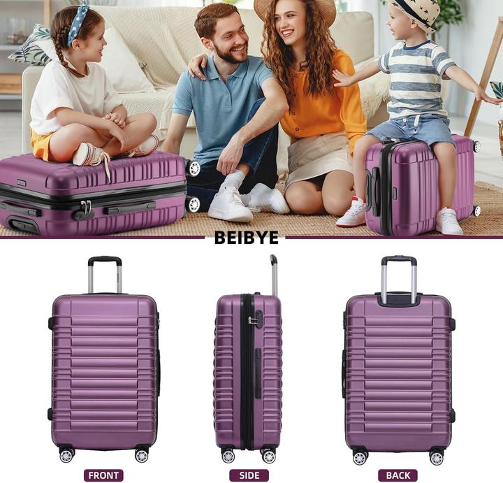 Immagine prodotto Beibye Hartschalenkoffer mit Zwillingsrollen (115 l, XL (da 115l))