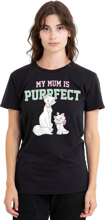Immagine prodotto Disney My Mum Is Purrfect Maglietta Festa della Mamma Duchessa e Marie Adulto Unisex (XL)