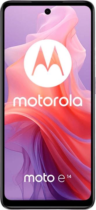 Actual product image Motorola Moto E14 (64 GB, Pastel Purple, 6.56", Dual SIM, 13 Mpx, 4G)