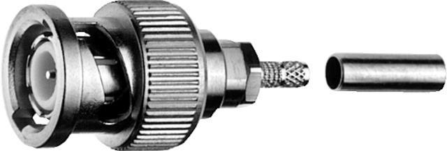 Actual product image Telegärtner BNC cable connector crimp G07 / G29 50 Ohm, crimp/crimp, Professional, A2903, G07 (RG-316/U), G29