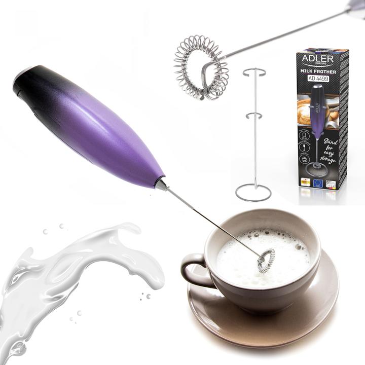 Image du produit Adler AD 4499 Milk frotter with a stand, Black/Purple