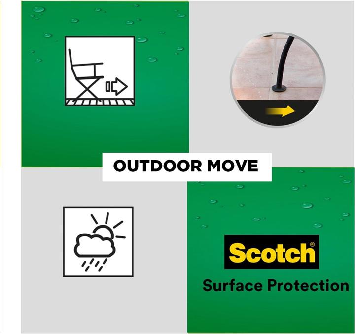 Actual product image Scotch Outdoor furniture glides (4 Piece)