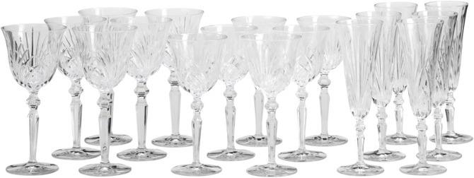 Actual product image Nachtmann Palais (18 Glasses, Red wine glasses, White wine glasses, Champagne glasses)
