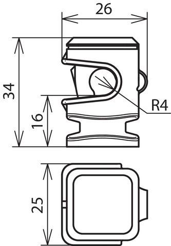 Immagine prodotto Dehn Portacavo DEHNsnap in plastica marrone 204017