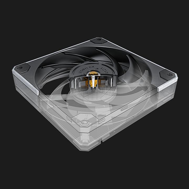 Image du produit Montech Ventilateur Metal120 PWM - 120 mm, noir (120 mm, 1 x)