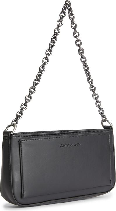 Actual product image Calvin Klein Ladies Shaped Shoulder Bag25 Spec Bags, Black, One Size