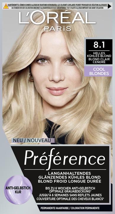 Immagine prodotto L'Oréal Paris Preference Cool Blondes (Biondo chiaro cendré, Biondo chiaro e freddo)