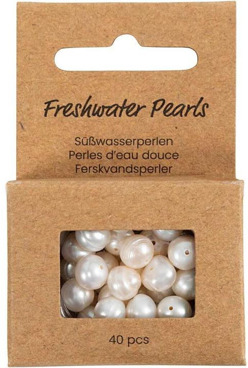 Immagine prodotto Creativ Company Perlen-Set Süsswasserperlen 4 mm, Packungsgrösse: 40