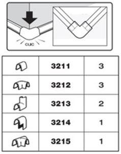 Produktbild Inofix Verbindungen assortiert 10-teilig (Kabelkanal, 11.80 cm)
