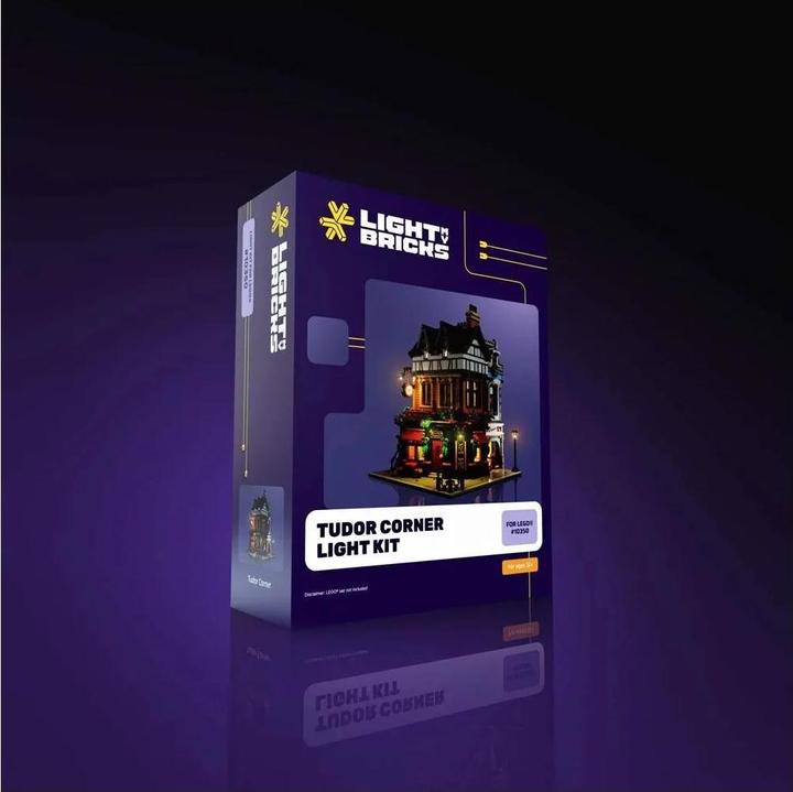 Actual product image Light my bricks LMB 2.0 LEGO® 10350# Tudor Corner Light Kit