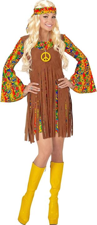 Widmann Costume Hippie Girl: Flower Power Outfit (S)