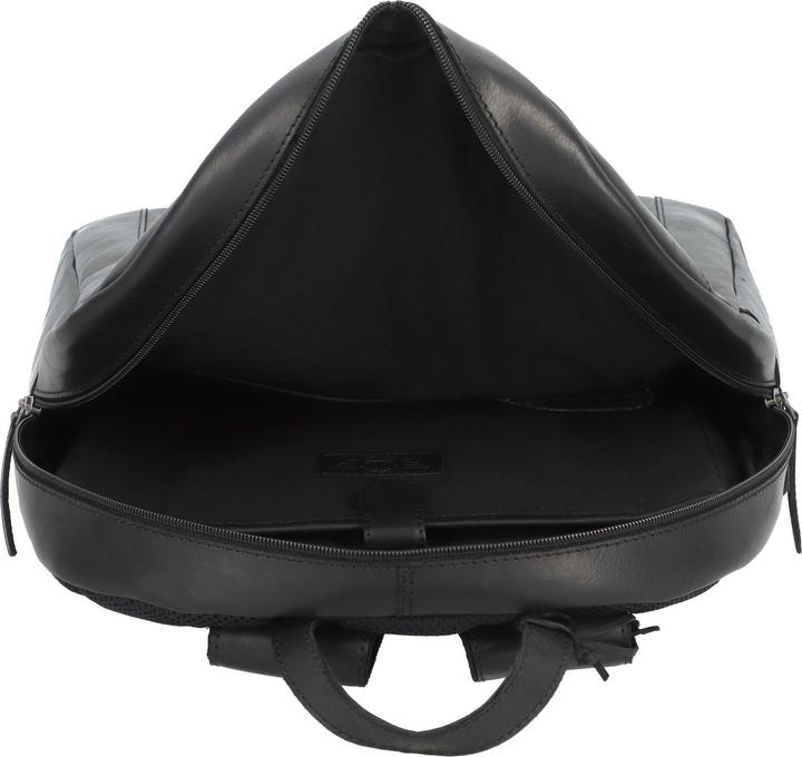 Produktbild Greenburry Pure Black Rucksack Leder 46 cm Laptopfach (13 l)