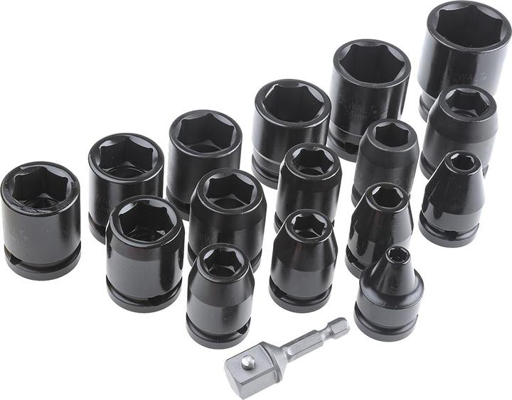 Immagine prodotto DeWalt Set di dadi a percussione da 17 pezzi (27 mm)