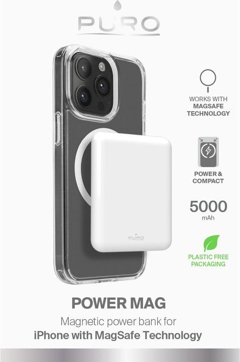 Immagine prodotto Puro Banca di energia senza fili IncPower MagInc 5000 mAh (5000 mAh, 15 W, 5 Wh)