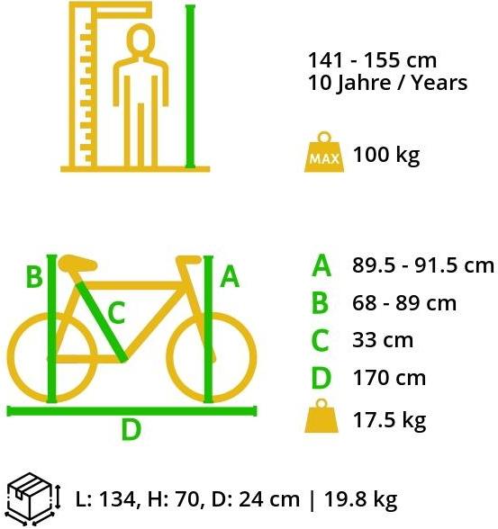 Immagine prodotto Bikestar Hardtail (33 cm)