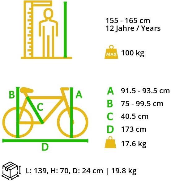 Produktbild Bikestar Mountainbike (40.50 cm)